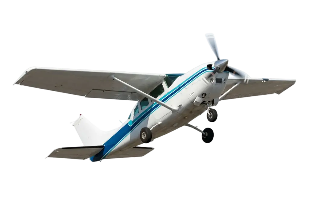 Onze Cessna stijgt op voor de tandemsprong bij Skydive Venlo